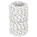 vidaXL Pletené lodné lano biele 2 mm x 25 m polyester