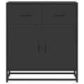 vidaXL Komoda čierna 68x35x76 cm kompozitné drevo