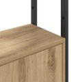 vidaXL Knižnica 6 úrovní 40 x 24 x 161 cm Kompozitné drevo