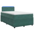 vidaXL Posteľ boxspring s matracom Tmavozelená 120 x 190 cm Zamat
