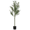 vidaXL Umelý olivovník 450 listov 120 cm zelený
