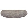 vidaXL Umývadlo sivé Ø40x12 cm mramor