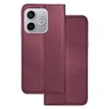 Smart Magnetic case for Honor 600 Lite burgundy