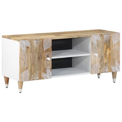 VidaXL TV skrinka 105x33,5x46 cm Masívne drevo Mango