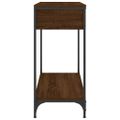 vidaXL Konzolový stolík hnedý dub 75 x 34,5 x 75 cm kompozitné drevo