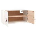vidaXL Nástenné skrinky 2 ks biele 60x30x30 cm masívna borovica