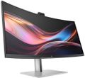 HP/734pm/34"/IPS/3440x1440/120Hz/5ms/Blck-Slvr/3R Monitor, 34" WQHD, 5Mpx AI webkamera, Thunderbolt 4, IPS Black, HDR400, reproduktory DTS Virtual:X, KVM prepínac, prohnutý disple