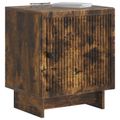 vidaXL Nočný stolík 2 ks Dymový dub 43 x 34,5 x 50 cm Kompozitné drevo