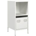 vidaXL Komoda biela 35x39x73,5 cm oceľ valcovaná za studena