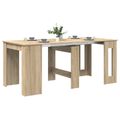 vidaXL Jedálenský stôl 180 x 85 x 75 cm Kompozitné drevo Dub sonoma
