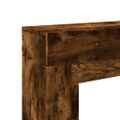 vidaXL Obloženie krbu dymový dub 100x30x87,5 cm kompozitné drevo