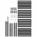 vidaXL Záhradná bránka uzamykateľná čierna 100x200 cm hliníková