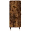 vidaXL Komoda dymový dub 34,5x34x90 cm spracované drevo