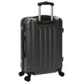 vidaXL Kufor so zámkom 3 ks Tmavosivá 50 x 31 x 78 cm ABS plast