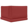 vidaXL Vankúš na vonkajšiu pohovku Polyester vínovo červená 80 x 80 cm
