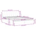 vidaXL Posteľ s matracom Hanko modrý 160x200 cm zamat