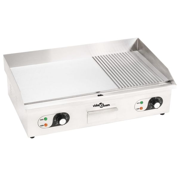 vidaXL Elektrická platnička z nehrdzavejúcej ocele 4400 W 71x43x24 cm