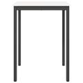 vidaXL Barový stôl Biela 80 x 80 x 105 cm Masívne borovicové drevo