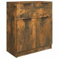 vidaXL Komoda dymový dub 60x30x70 cm spracované drevo