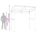 vidaXL Grilovací altánok 215x150x220 cm antracitový oceľový