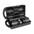 Činky litinové nastavitelné 15kg, REBEL ACTIVE RBA-2327-15