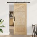 vidaXL Posuvné dvere ORKDAL 86 x 211 cm Borovicový masív Prírodná