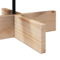 vidaXL Drevený vianočný stromček na dekoráciu 80 cm masívna borovica