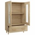vidaXL Vysoká skrinka dub sonoma 70x31x115 cm spracované drevo