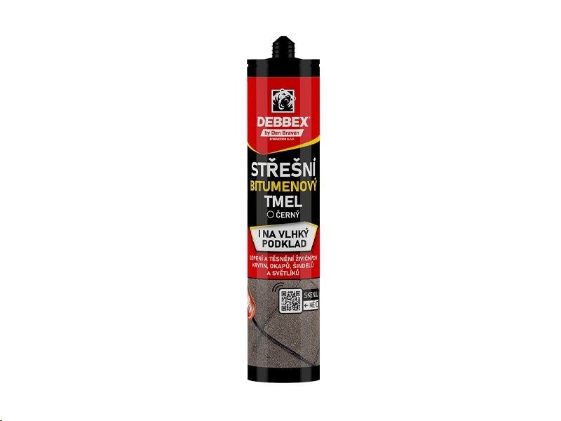 Den Braven strešný bitumenový tmel 280ml kartuša