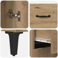 vidaXL Highboard Remeselný dub 69,5 x 34 x 180 cm Kompozitné drevo