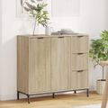 vidaXL Servírovacia skriňa Sonoma dub 89,5 x 33 x 82 cm