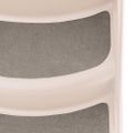 vidaXL Skladacie 3-stupňové schody pre psa krémové 50x38x38 cm plast