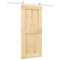 vidaXL Posuvné dvere Prírodná a biela 90 x 210 cm