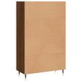 vidaXL Vysoká skrinka hnedá dub 69,5x31x115 cm kompozitné drevo