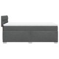 vidaXL Boxspring posteľ s matracom tmavosivá 90x200 cm látka