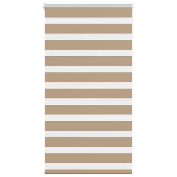 vidaXL Zebrová roleta pieskovo hnedá 70x100 cm šírka látky 65,9 cm polyester