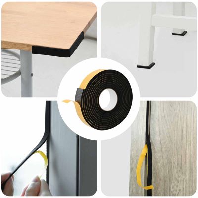 vidaXL Samolepiaca penová páska 10 pcs Čierna 40mm x 5m CR Pena