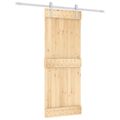 vidaXL Posuvné dvere Prírodná a biela 80 x 210 cm