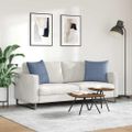 vidaXL Vankúše na pohovku 2 pcs Modrá 50 x 50 cm Kordúrová tkanina