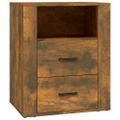 vidaXL Nočný stolík dymový dub 50x36x60 cm spracované drevo