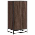 vidaXL Regál na topánky hnedý dub 48x38x97,5 cm spracované drevo