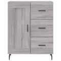 vidaXL Vysoká skrinka sivý dub sonoma 69,5x34x180 cm spracované drevo