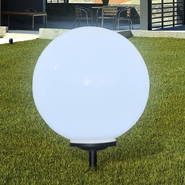 vidaXL Vonkajšie LED lampy k chodníku so špicatým hrotom 2 ks 50 cm