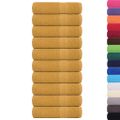 vidaXL Osušky do kúpeľne FROGN 10 ks zlaté 100x150 cm 360 g/m²