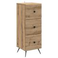 vidaXL Zásuvkový kabinet 33 x 34,5 x 90 cm Kompozitné drevo