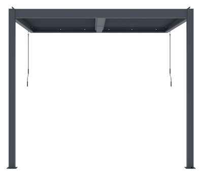 Bioklimatická pergola G21 Trenton Premium 3x3 m, antracitová hliníková