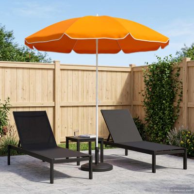vidaXL Záhradný slnečník 240 cm 170T polyester Oranžová