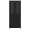 vidaXL Highboard 2 ks Čierny dub 69,5 x 34 x 180 cm Kompozitné drevo