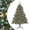 vidaXL Umelý vianočný stromček Zelená 180 cm PVC, plast a oceľ