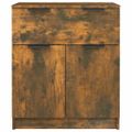 vidaXL Komoda dymový dub 60x30x70 cm spracované drevo